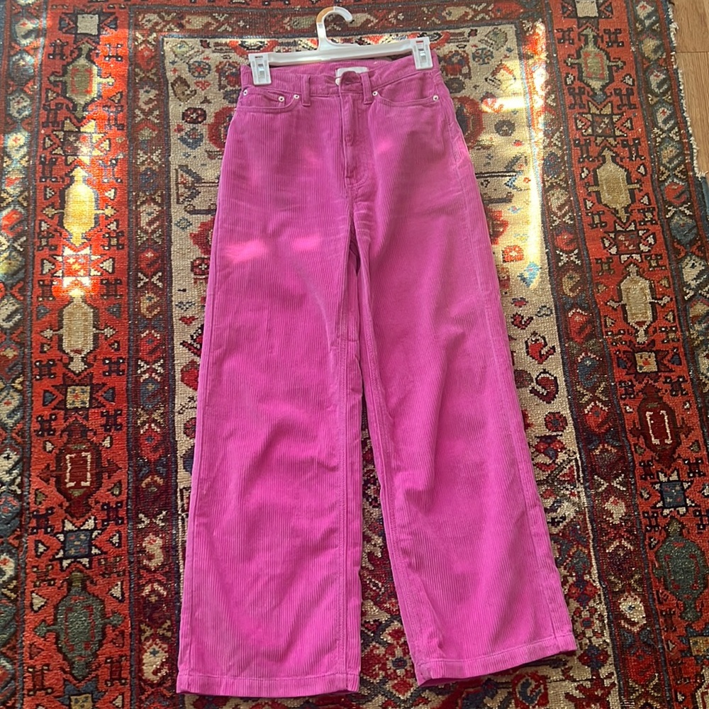 BDG Urban Outfitters Corduroy Pink High and Wide Size 25